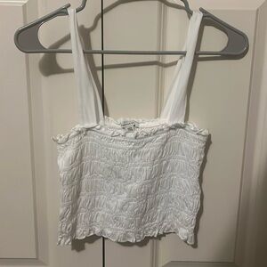 White American Eagle Crop Tank